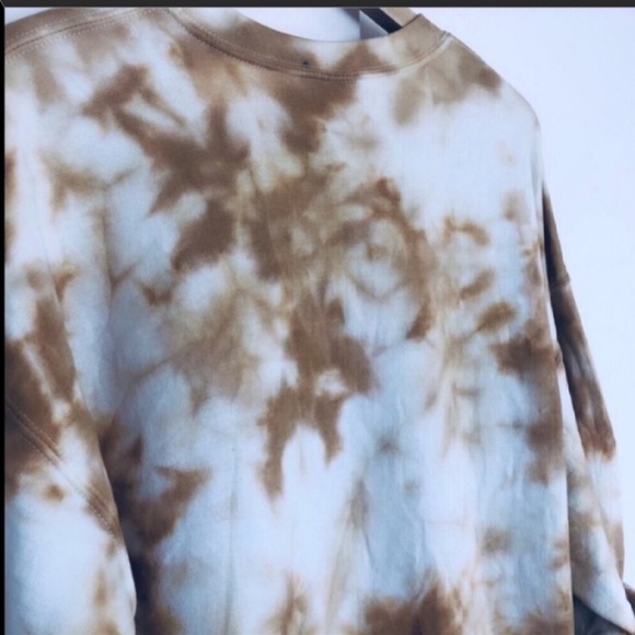 Tie Dye Golden Marble NEW Handmade Crewneck - Picture 4 of 9